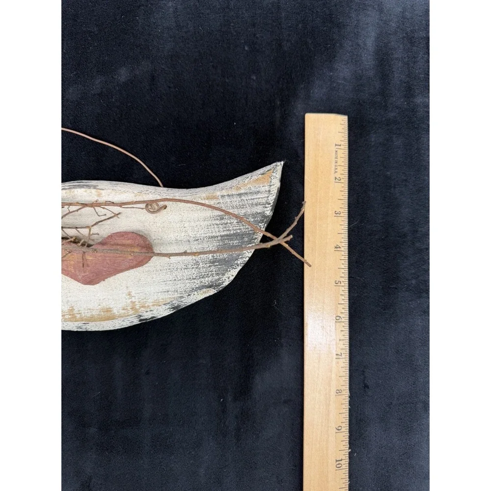 Wooden Primitive Goose Decor 2 Wood Geese Wall Hangings Rustic Country Cabin
